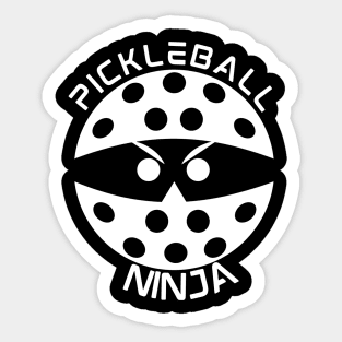 Pickleball Ninja  (white) Sticker